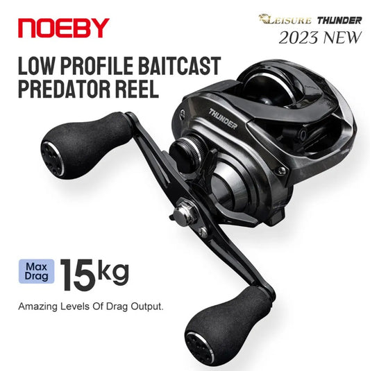 NOEBY Max power 15kg Baitcasting shore fishing reel metal spool casting reel