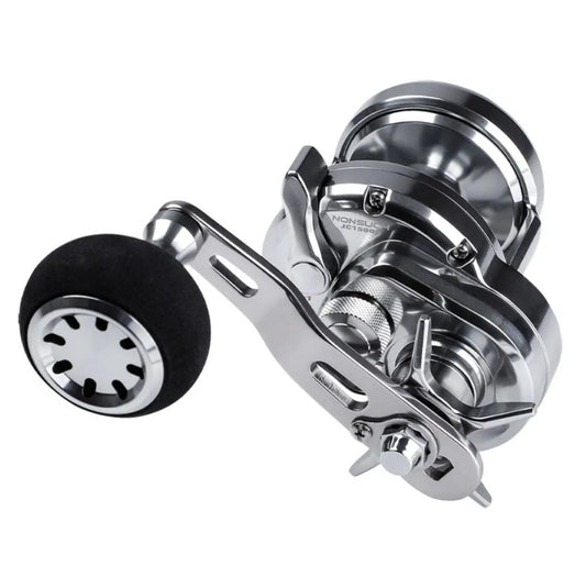 NOEBY Slow Jigging Aluminum Saltwater Boat Big Game Fishing Reel Drum Sea Trolling Reels Carretilha de Pesca Nonsuch JG2500